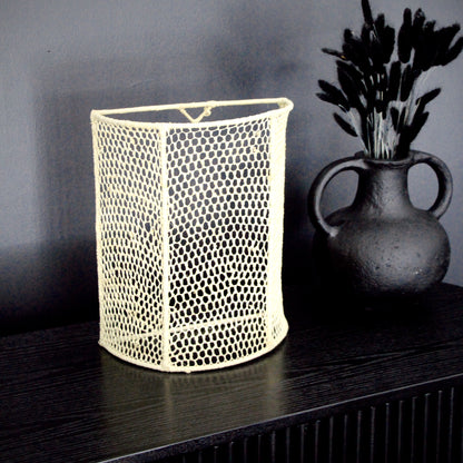 Honeycomb Wicker Wall Sconce (Medium)