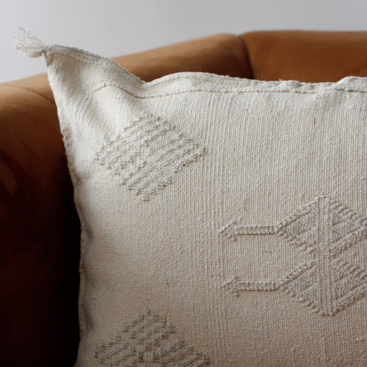 Housse de Coussin Sabra Long Blanc